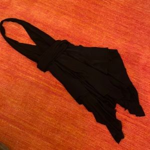 Black size 0 Alice and Olivia flowing little black dress